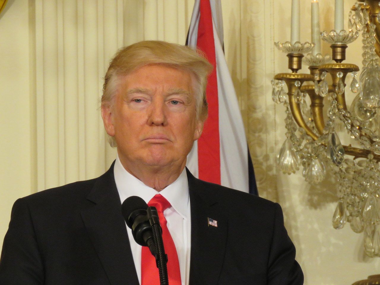 美国总统川普。 华盛顿记者张加/摄影